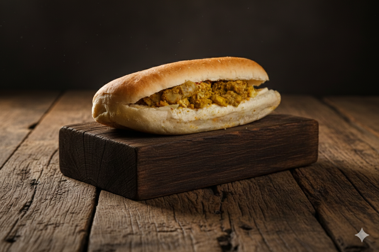 Köri Soslu Tavuklu Panini